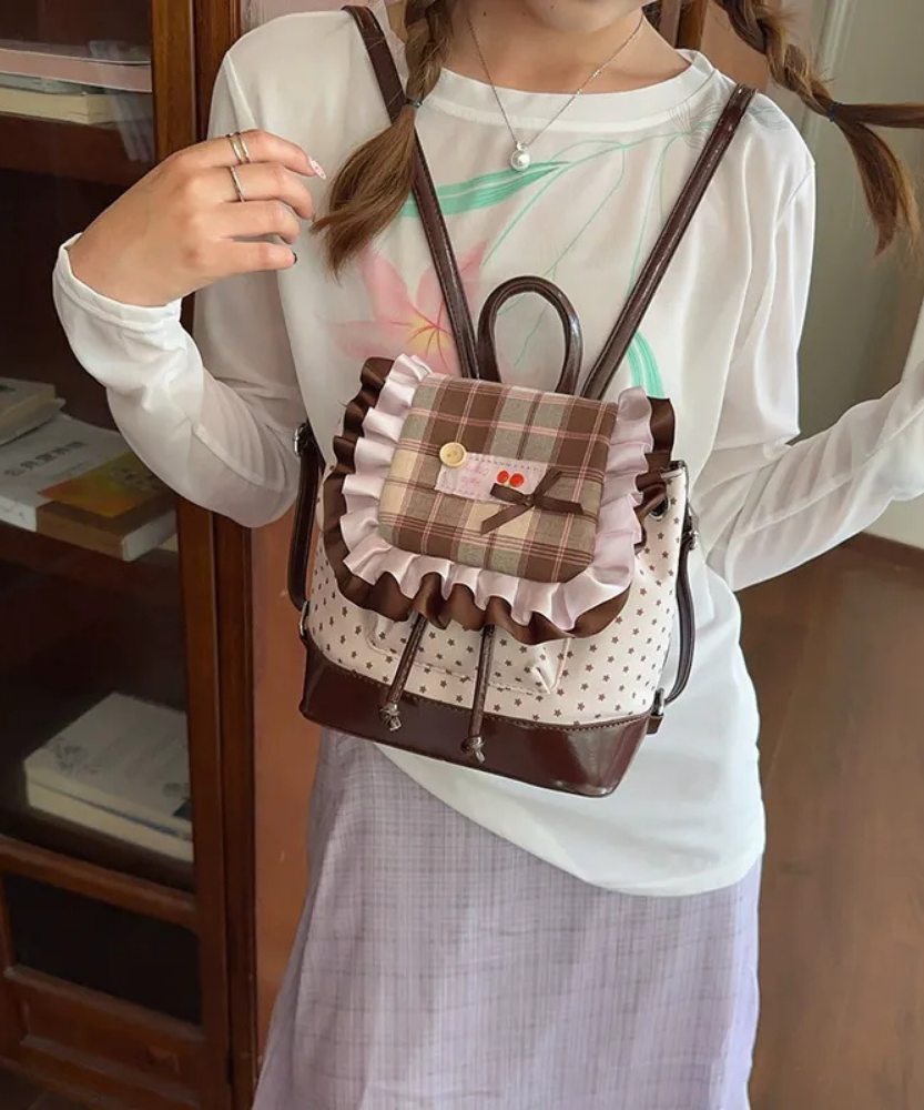 Thessa Ruffled Mini Backpack