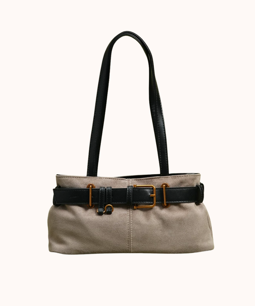 Veloura Suede-Look Shoulder Bag