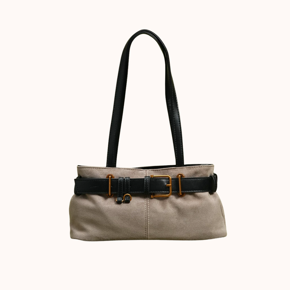 Veloura Suede-Look Shoulder Bag
