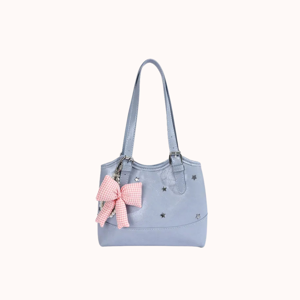 Perlisa Bow Charm Shoulder Bag