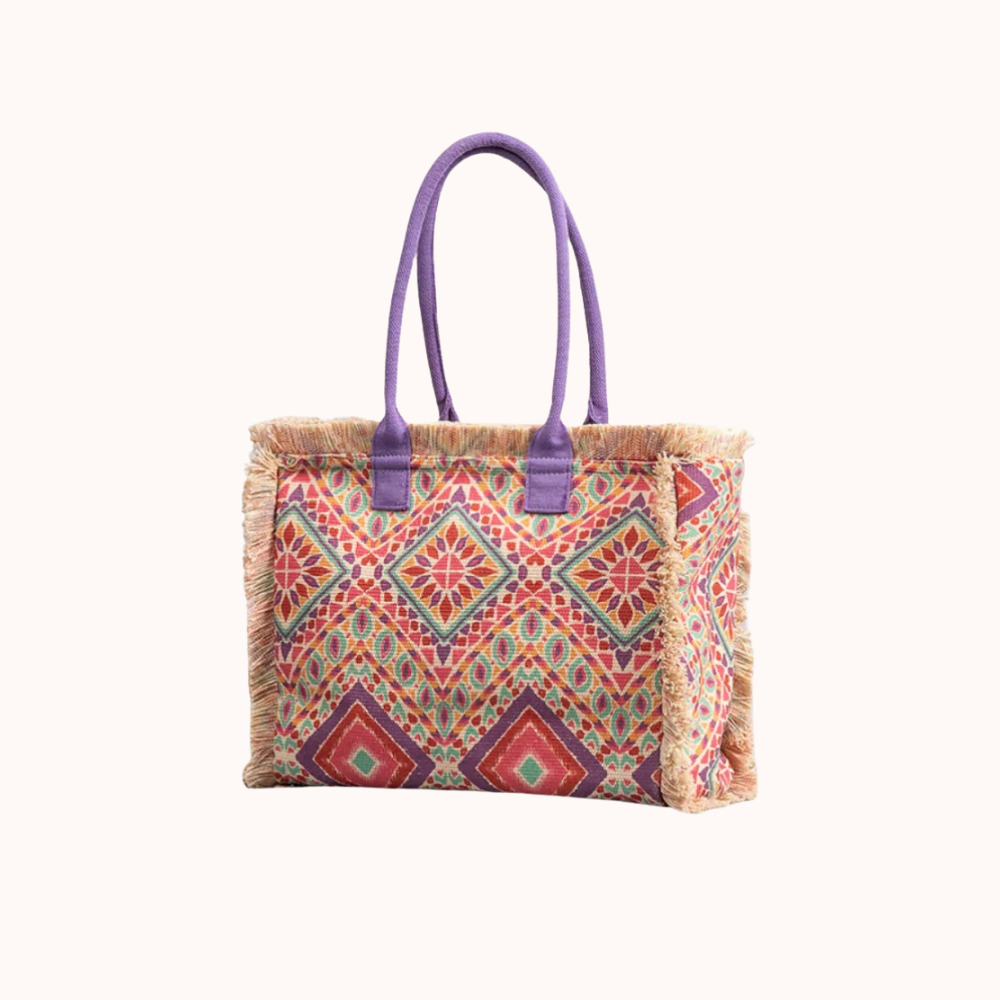 Flora Floral Print Tote Bag