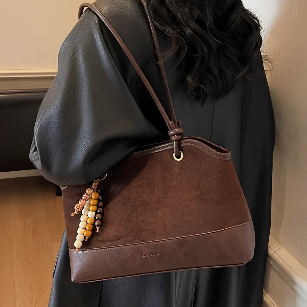 Zeref Textured Shoulder Bag