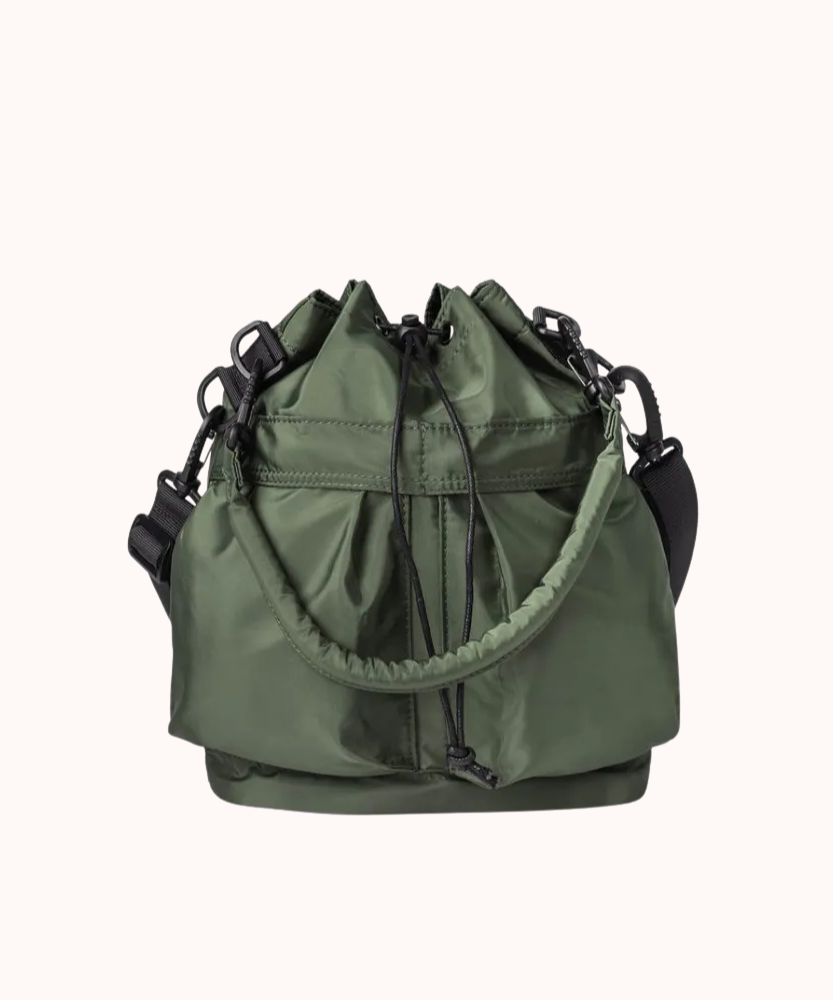 Bellance Vegan Leather Crossbody Bucket Bag