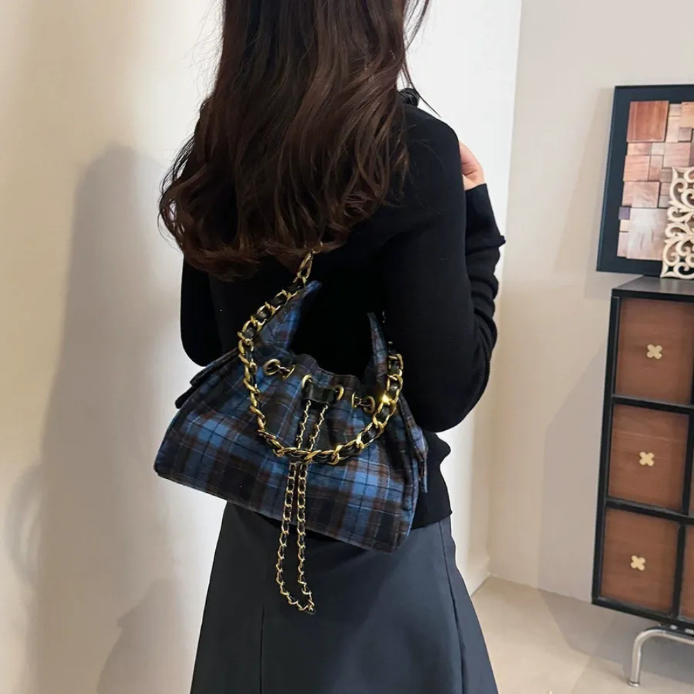 Edmée Chain Drawstring Shoulder Bag