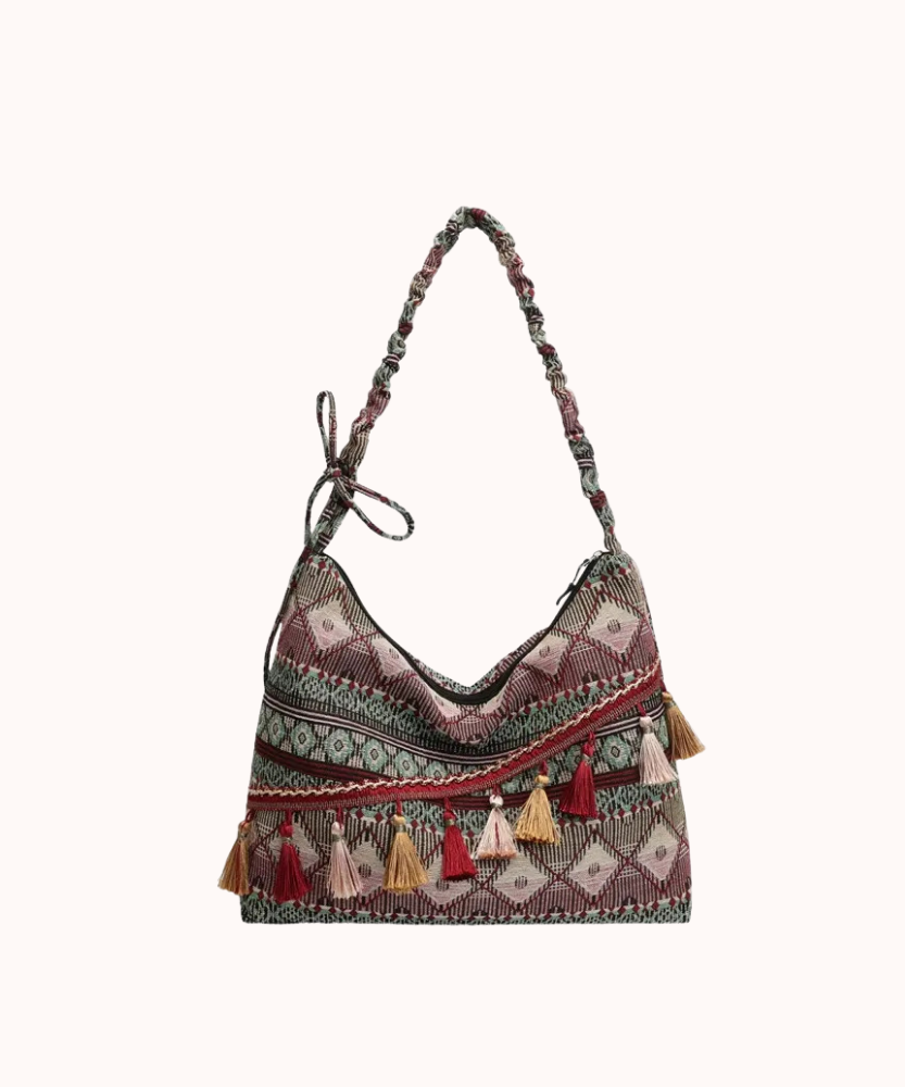 Marivelle Tassel-Trim Tote Bag