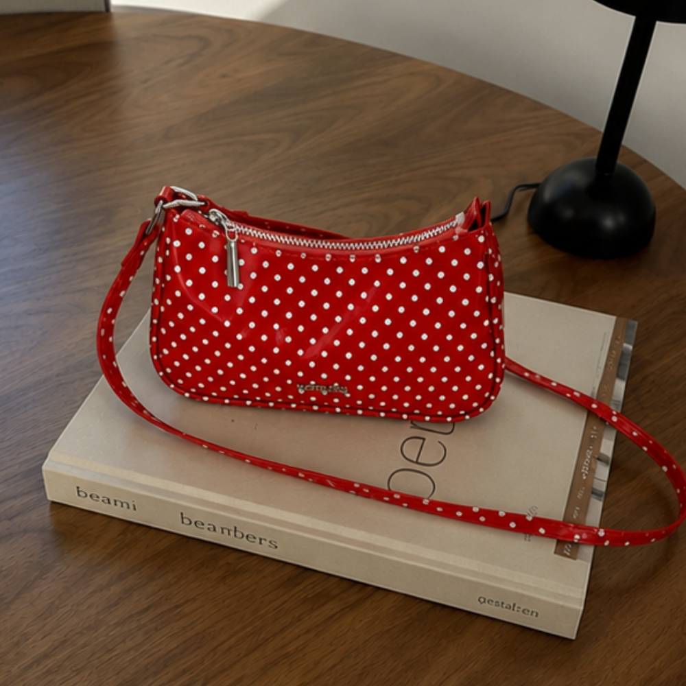 Rubiena Polka Dot Shoulder Bag