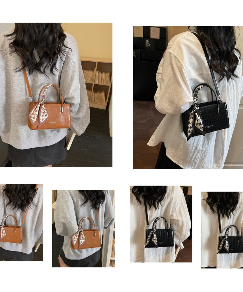 Novera Croc-Embossed Mini Shoulder Bag
