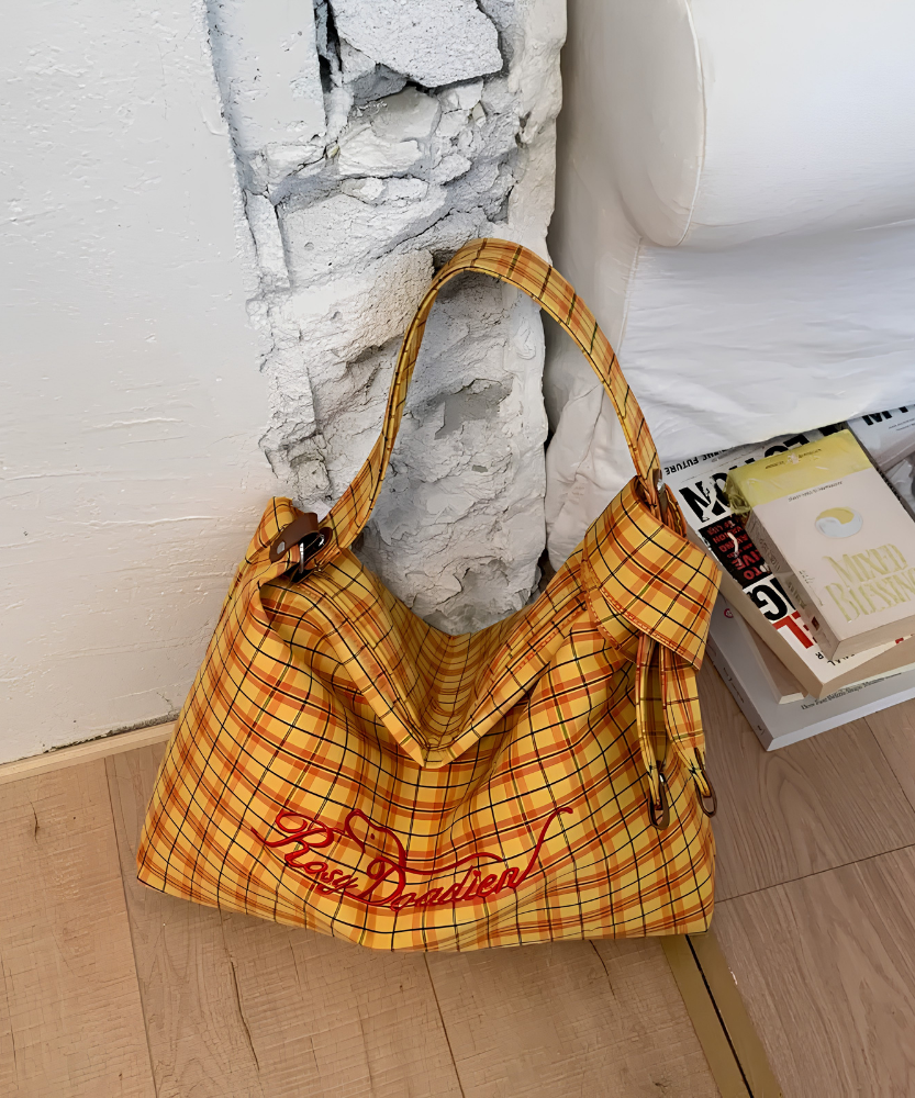 Givrelle Plaid Shoulder Bag