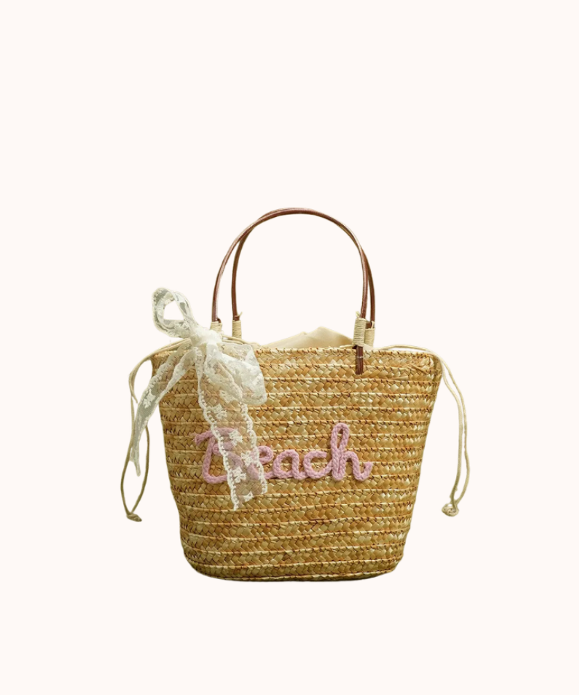 Marcelline Woven Mini Tote Bag