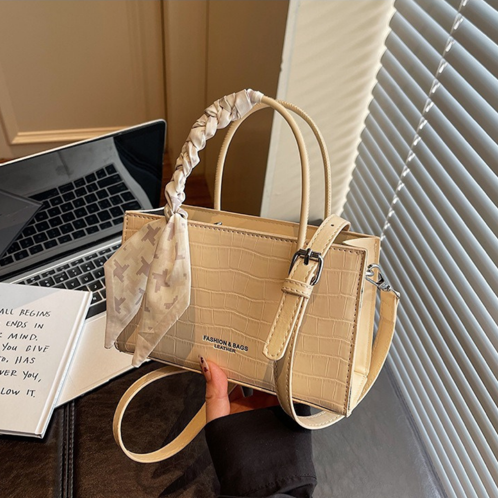 Novera Croc-Embossed Mini Shoulder Bag
