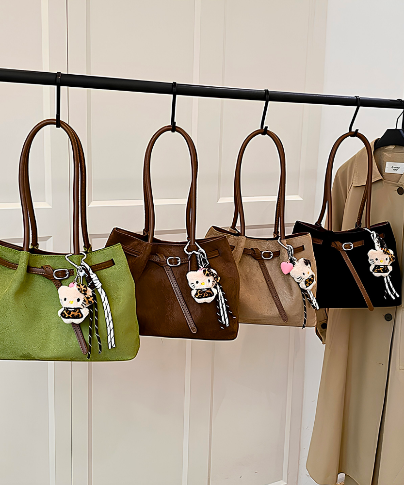Corviane Drawstring Shoulder Bag