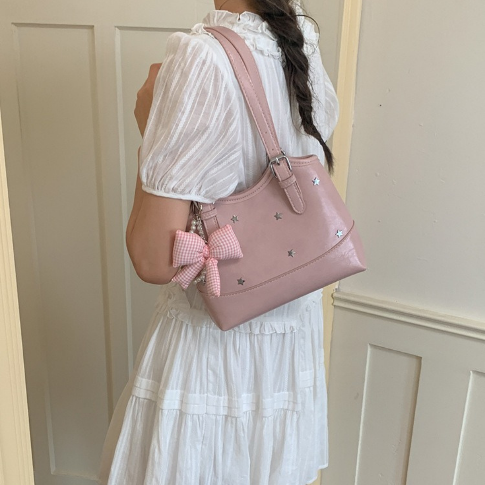 Perlisa Bow Charm Shoulder Bag