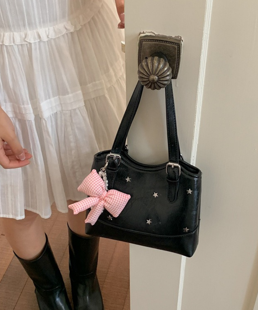 Perlisa Bow Charm Shoulder Bag