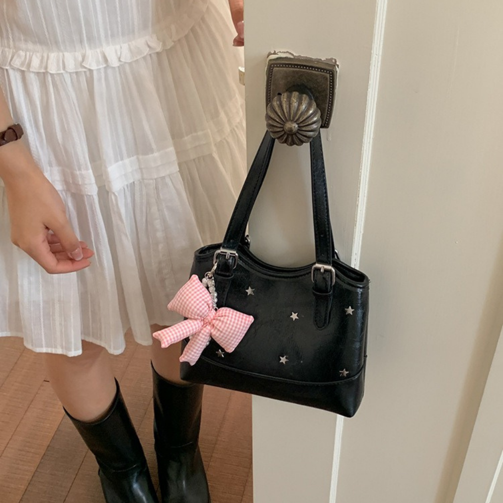 Perlisa Bow Charm Shoulder Bag