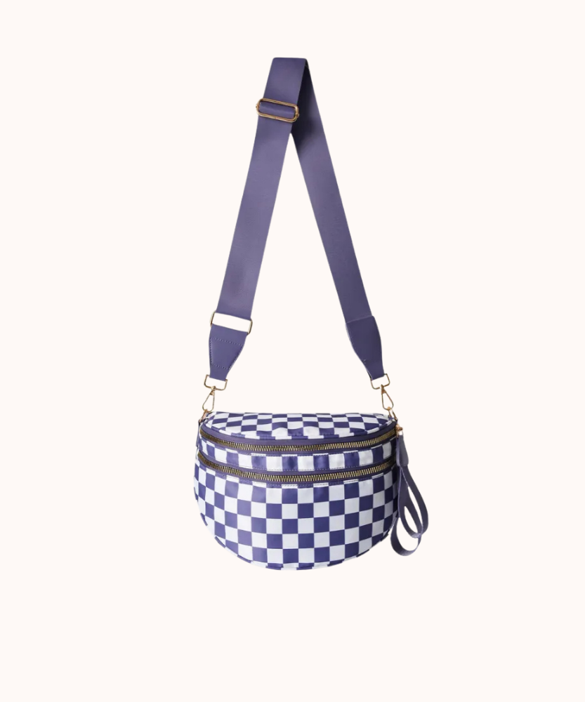 Valla Checkered Crossbody Bag