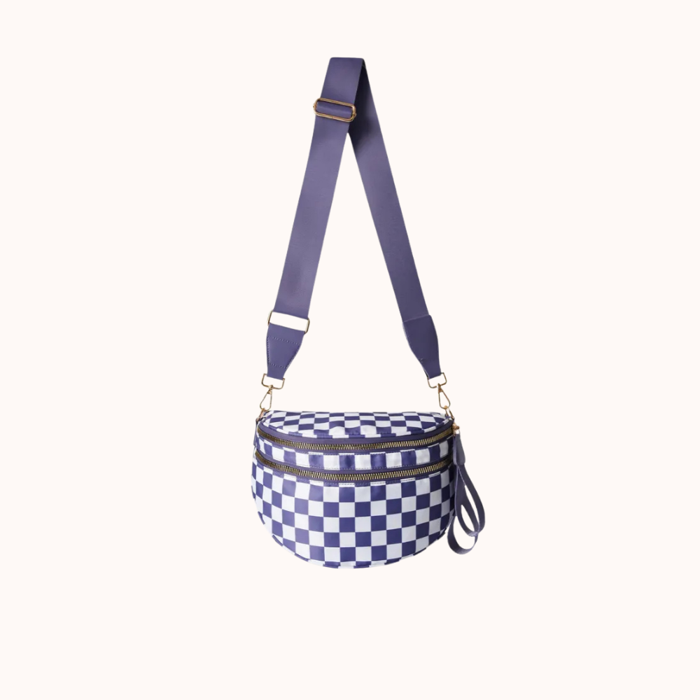 Valla Checkered Crossbody Bag