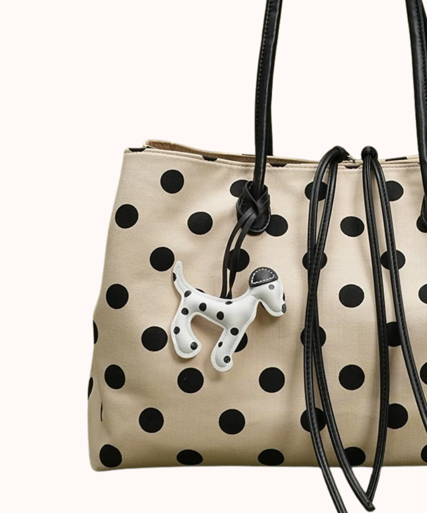 Perlina Polka Dot Tote Bag