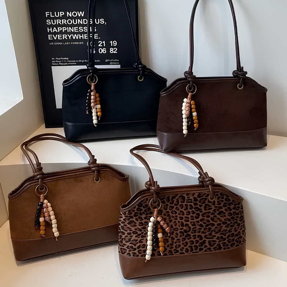 Zeref Textured Shoulder Bag