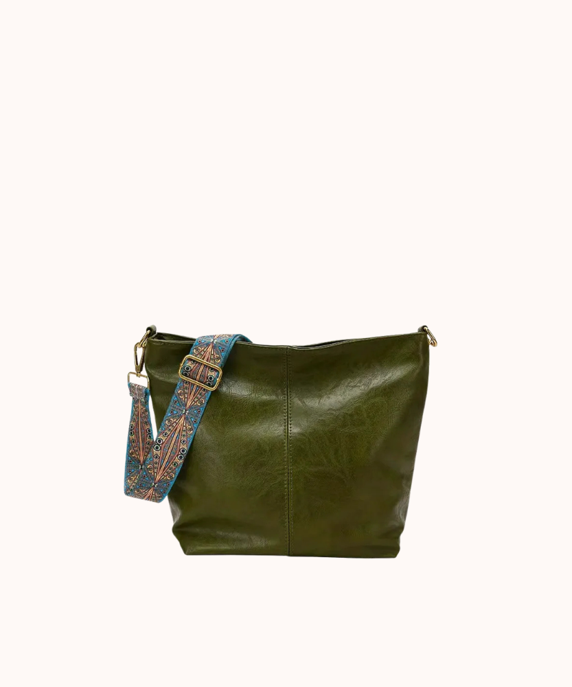 Castille Vegan Leather Crossbody Bag