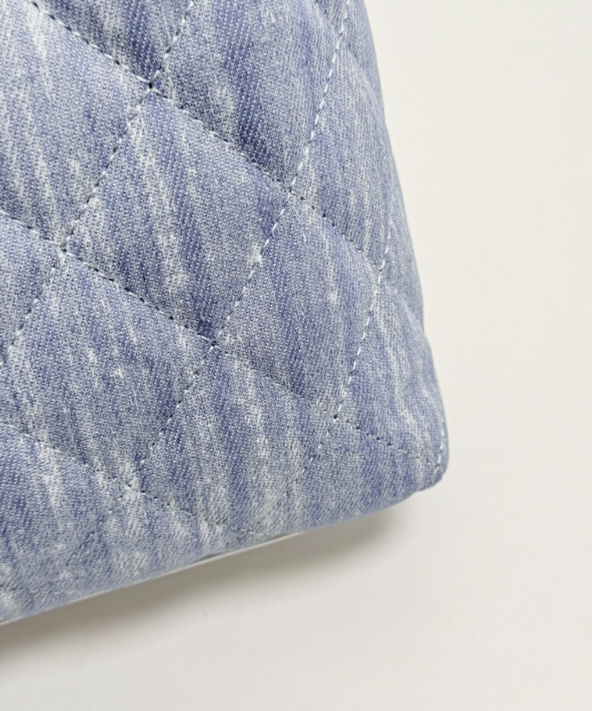 Bleuressa Quilted Denim-Look Shoulder Bag