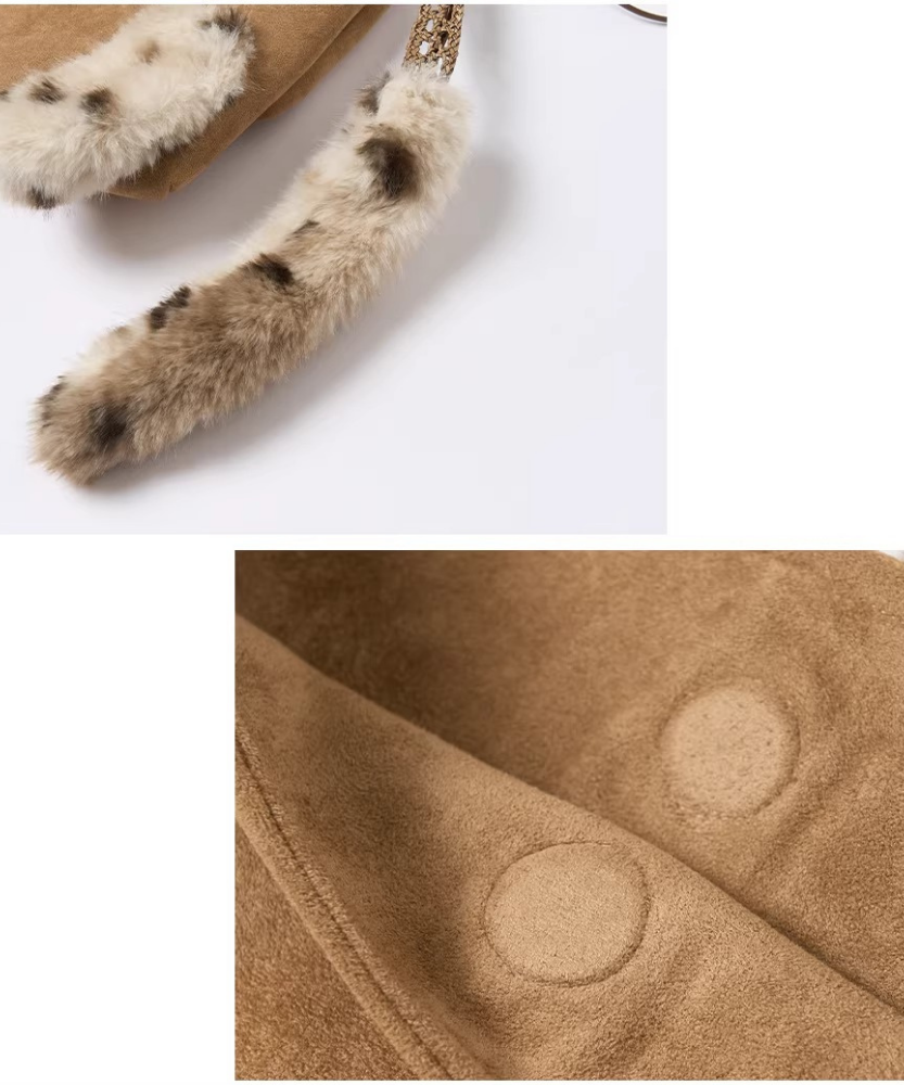 Félinea Faux Fur Cat Shoulder Bag
