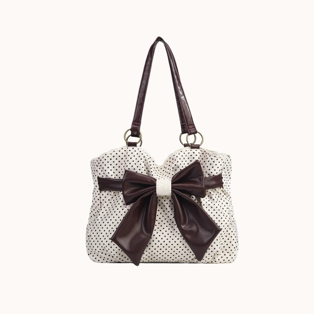 Kaly Ruched Bow Shoulder Bag