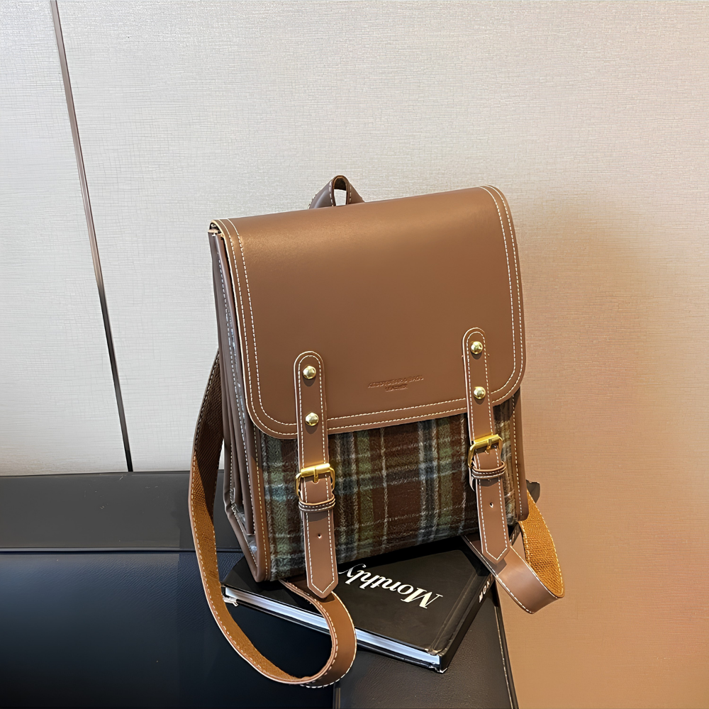 Kavira Plaid Backpack