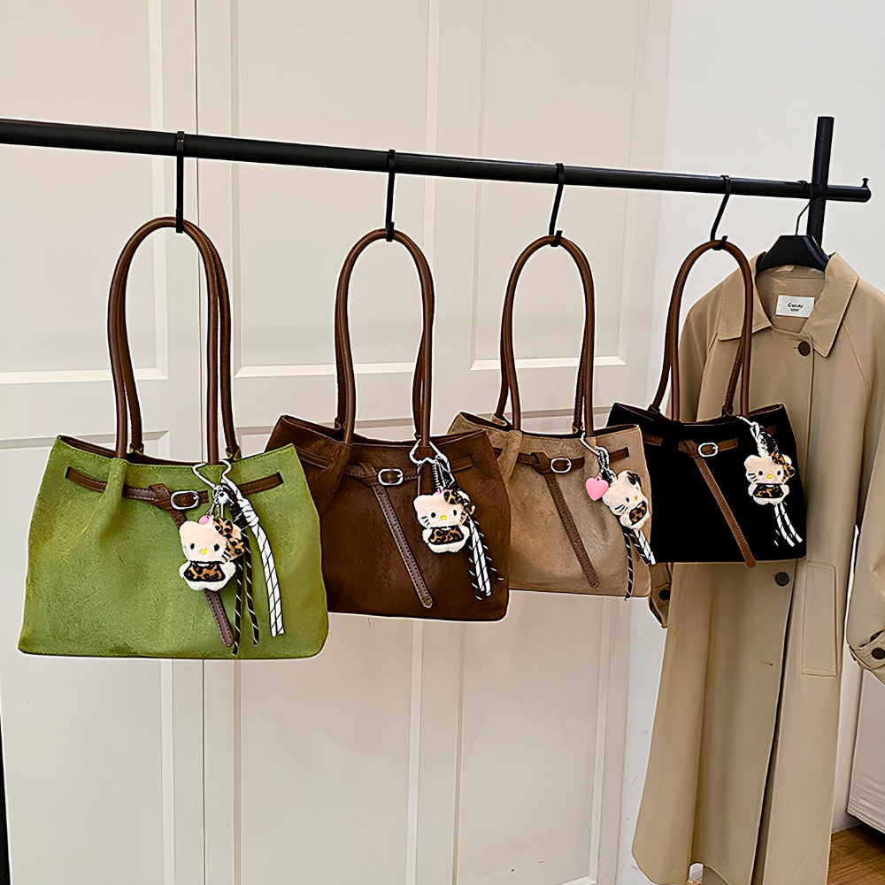 Corviane Drawstring Shoulder Bag