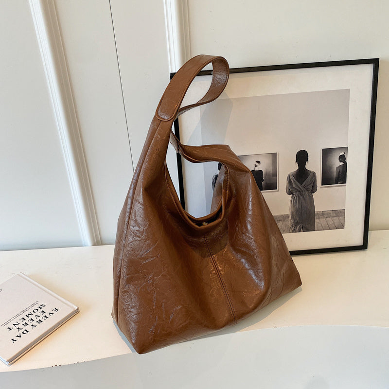 Adélya Vegan Leather Hobo Bag