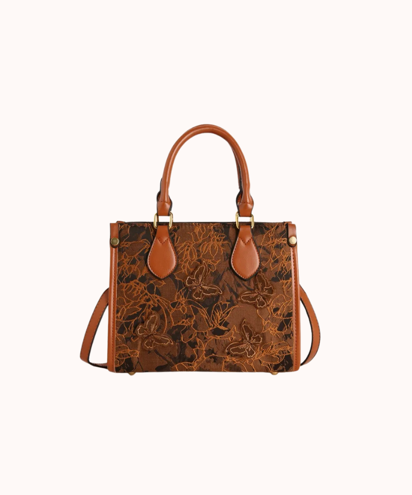 Evarielle Floral Lace Satchel Bag