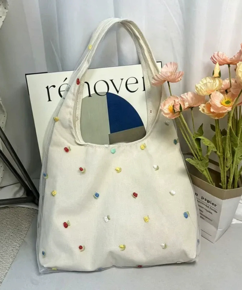 Antria Embroidered Shoulder Bag