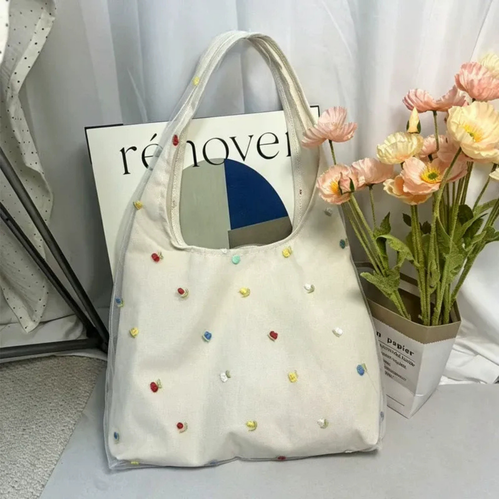 Antria Embroidered Shoulder Bag