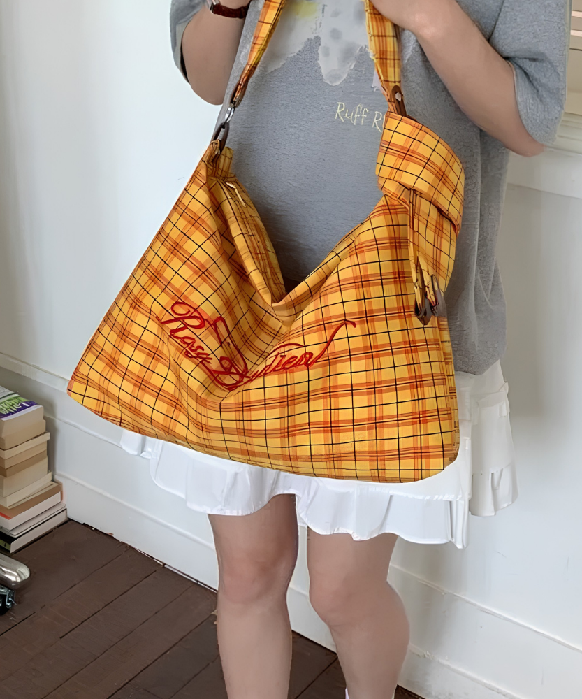 Givrelle Plaid Shoulder Bag
