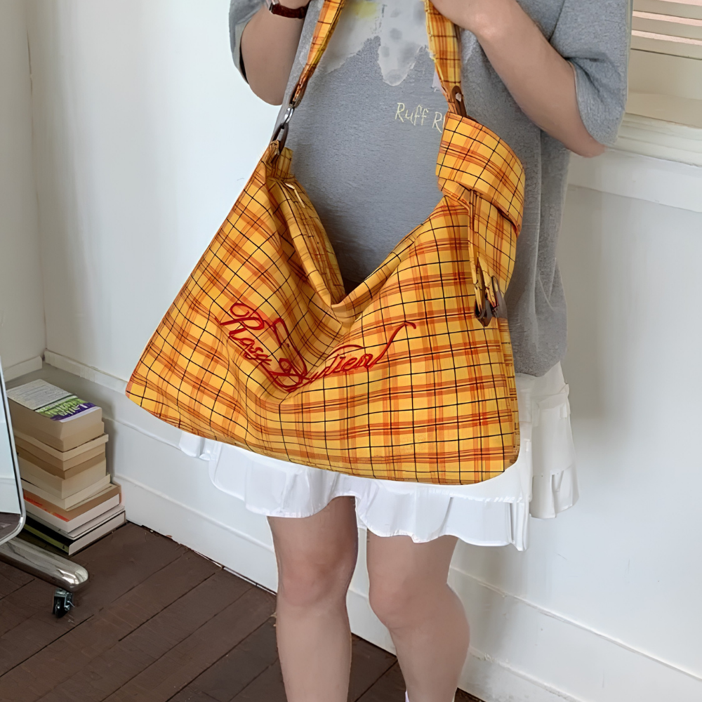 Givrelle Plaid Shoulder Bag