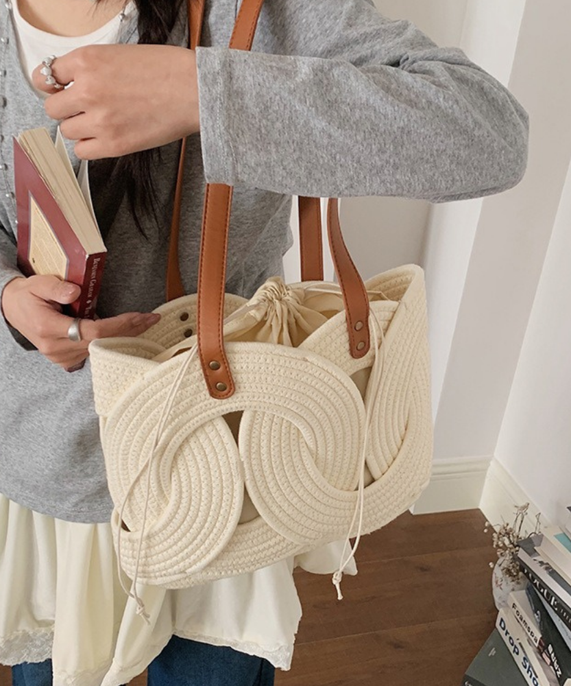 Tyvera Woven Shoulder Bag