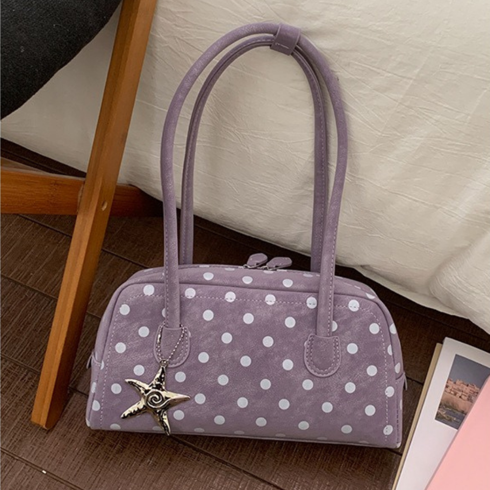 Poléris Polka Dot Barrel Bag