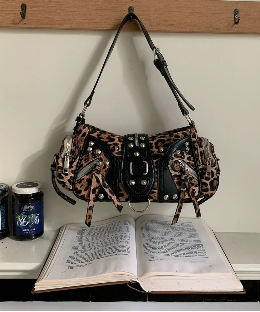 Fauvine Leopard Shoulder Bag