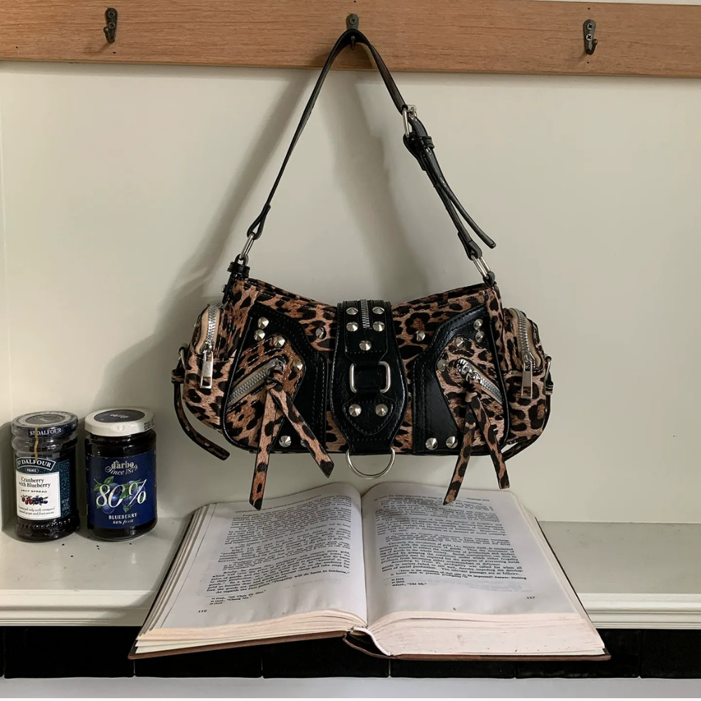 Fauvine Leopard Shoulder Bag