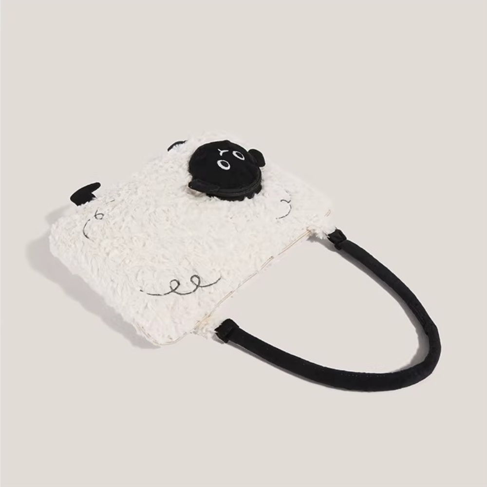 Mielune Plush Sheep Shoulder Bag