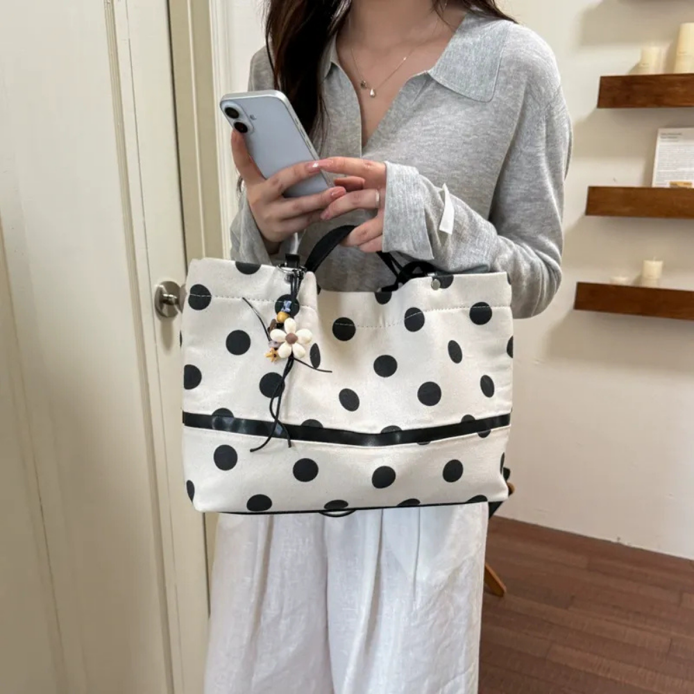 Poisara Polka Dot Tote Bag
