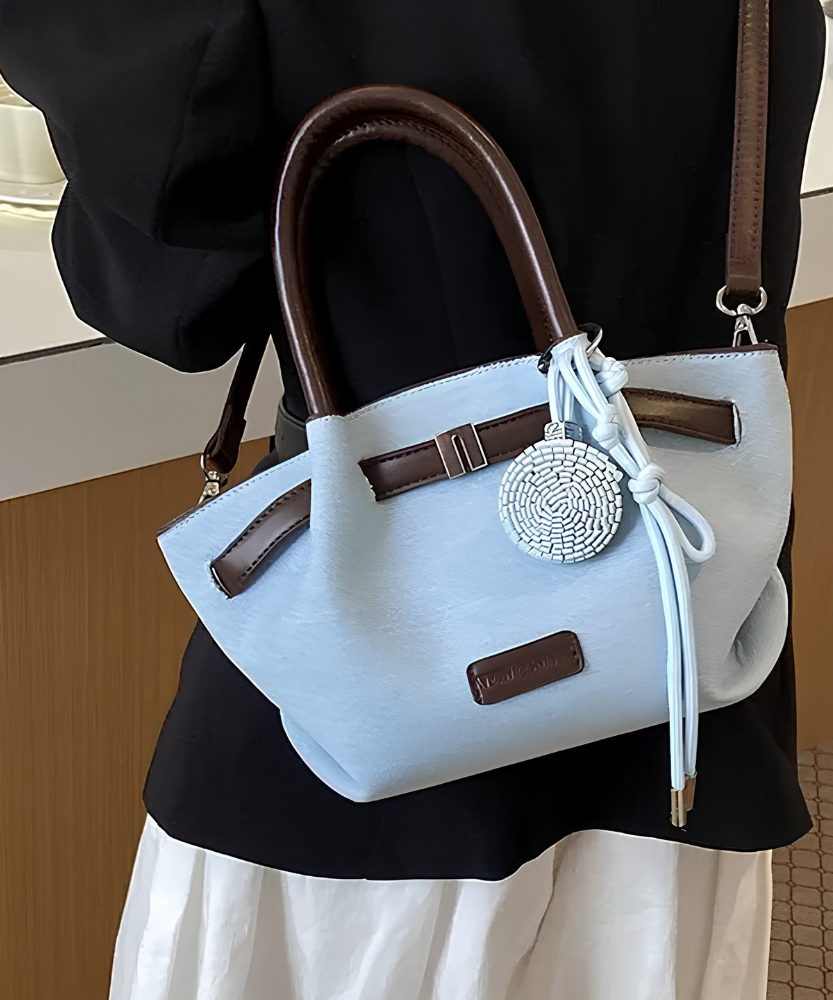 Dovela Contrast-Trim Mini Handbag
