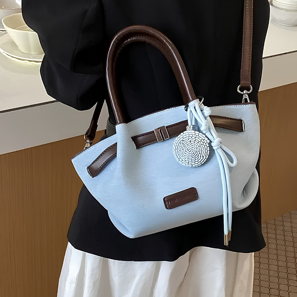 Dovela Contrast-Trim Mini Handbag