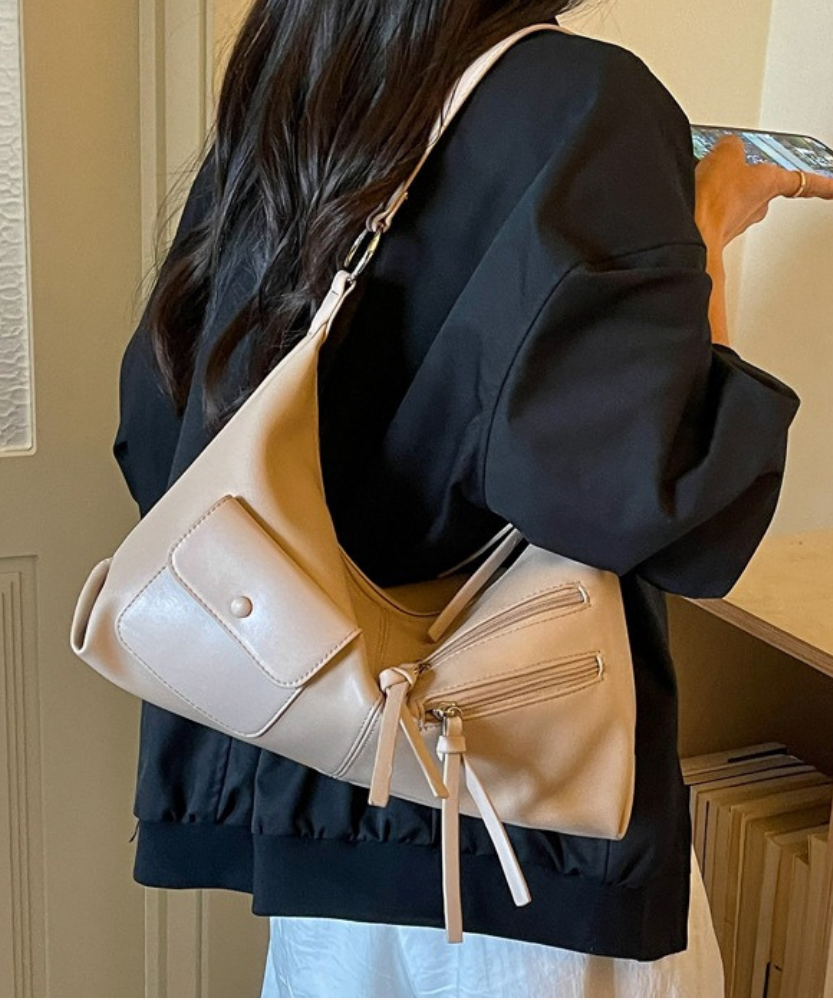 Tazielle Zip Pocket Shoulder Bag