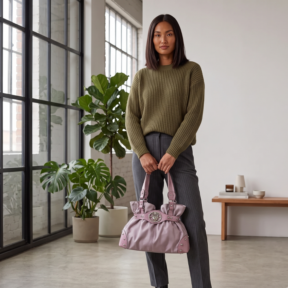 Tivana Ruched Shoulder Bag