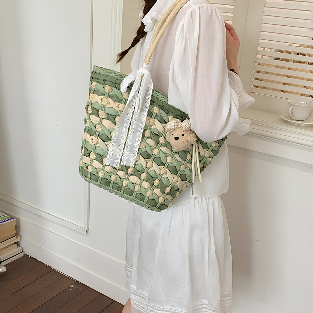 Sylka Woven Tote Bag