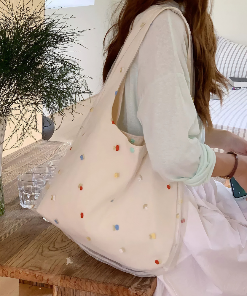 Antria Embroidered Shoulder Bag