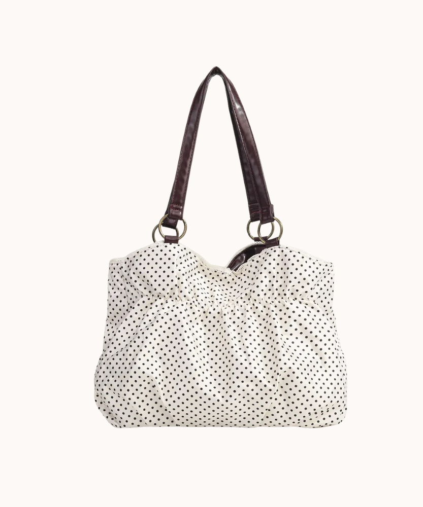 Kaly Ruched Bow Shoulder Bag