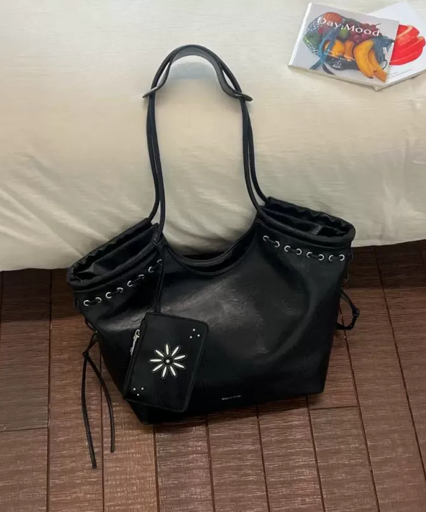 Bravelle Lace-Up Shoulder Bag