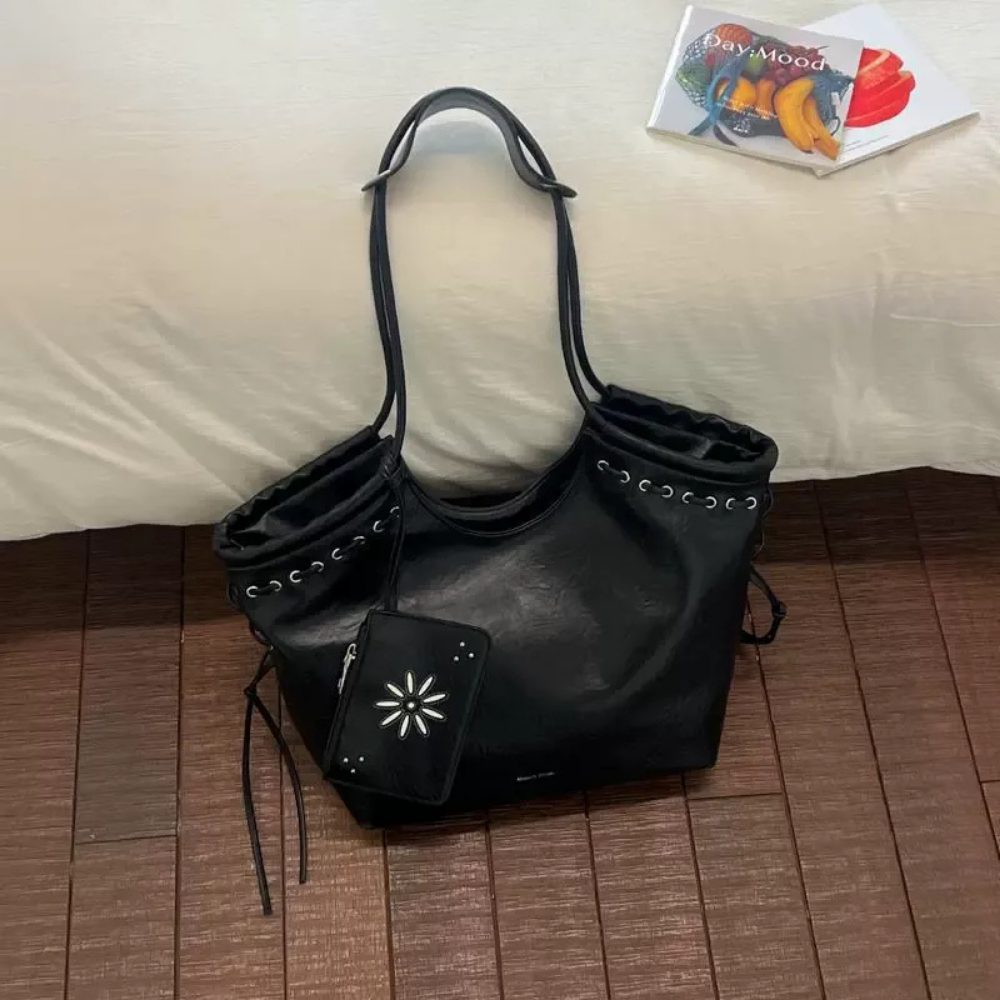 Bravelle Lace-Up Shoulder Bag