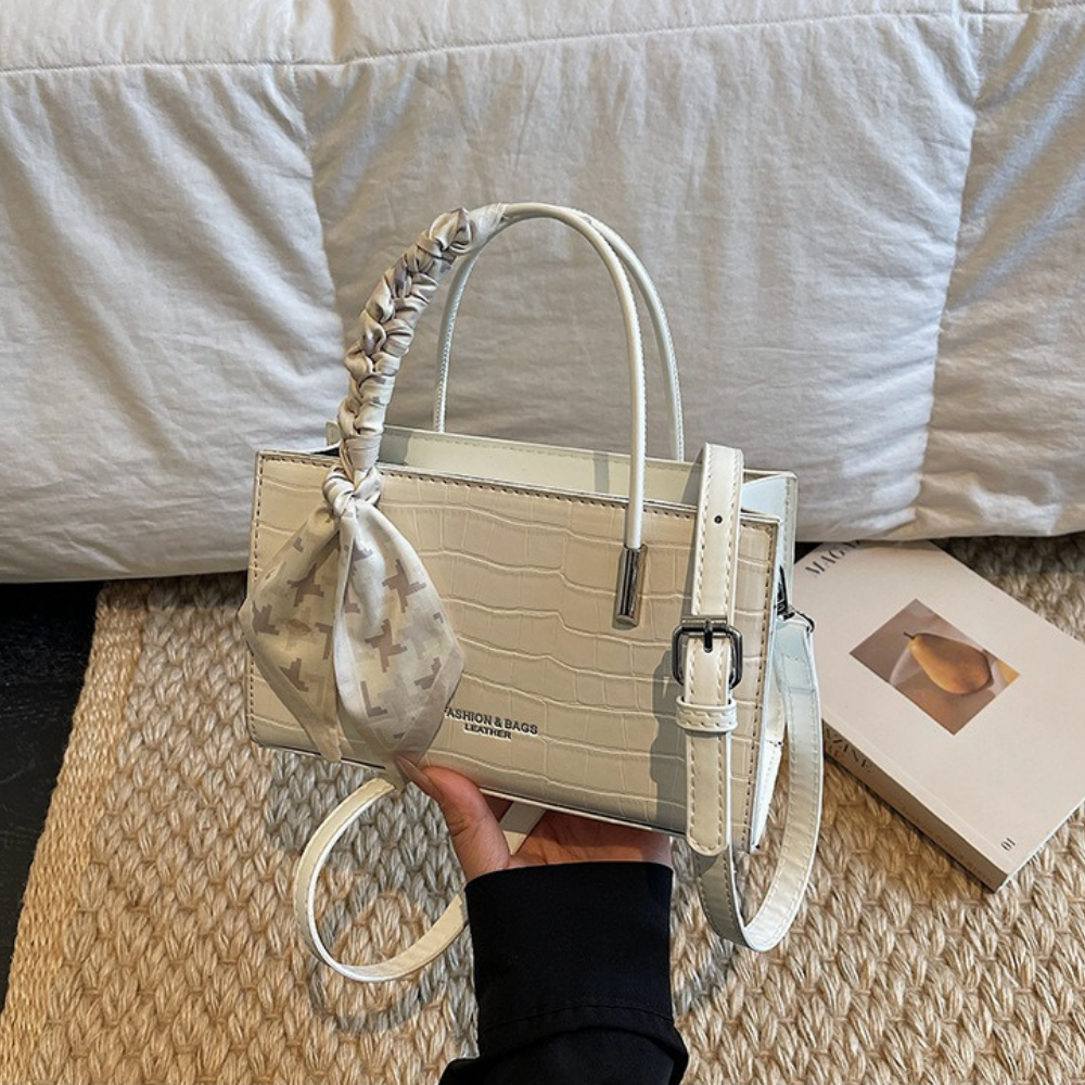 Novera Croc-Embossed Mini Shoulder Bag